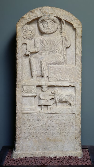 Stele dedicated to Saturn, from El-Ayaida, 323 AD by Roman